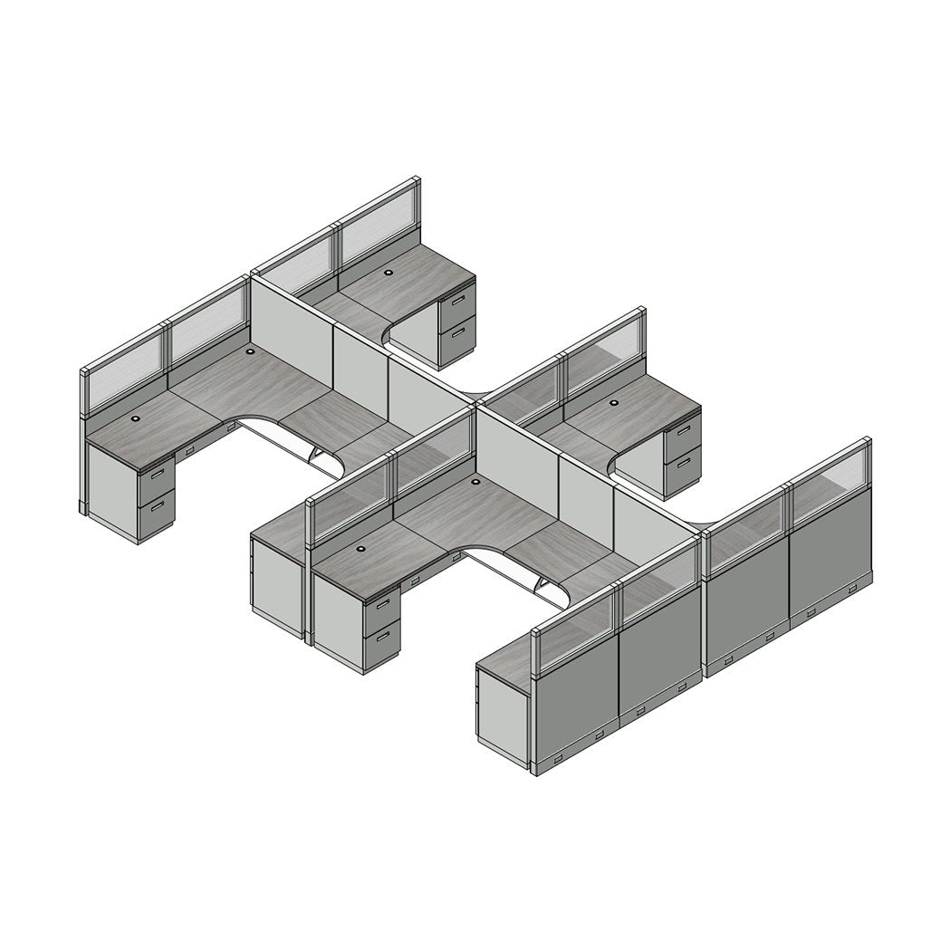 Don't buy used cubicles! - 8 x 6 Manager Cubicles for Less