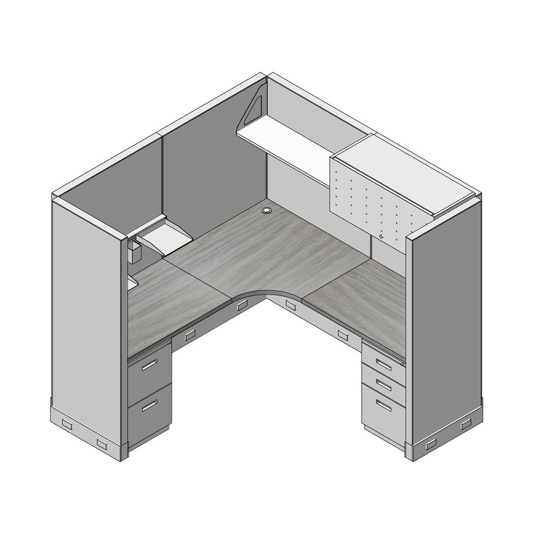 6W x 6D x 65”H (4 Section Group)