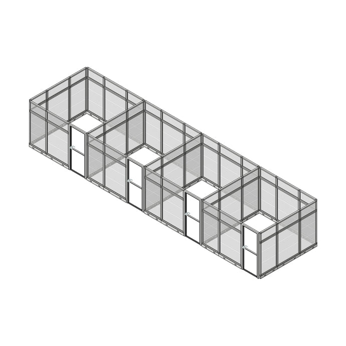 10W x 10D x 83”H (4 Section Group) - Bizcubes